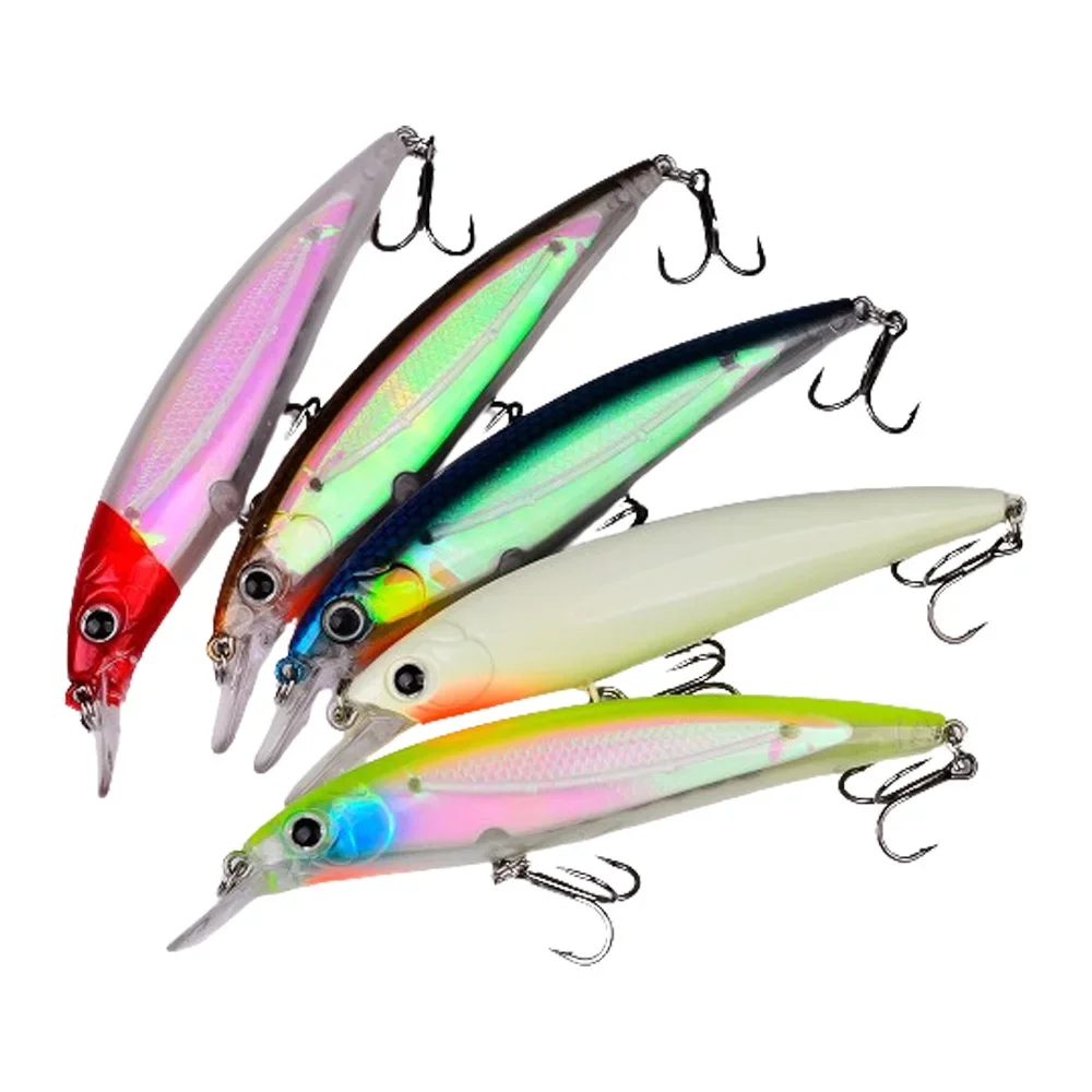 Señuelo Minnow luminoso swimbait biónico de agua flotante
