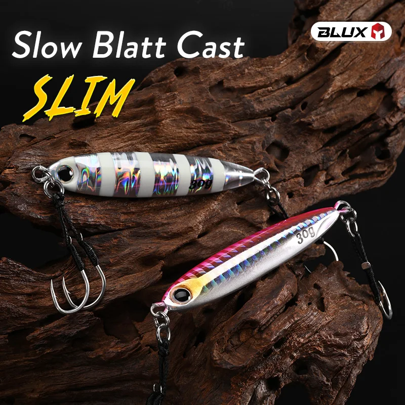 BLUX Señuelo Jig Fundido Lento para Lubina Agua Salada – Jigging