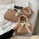 Bolso de mimbre tejido a mano con diseño floral - imagen 5