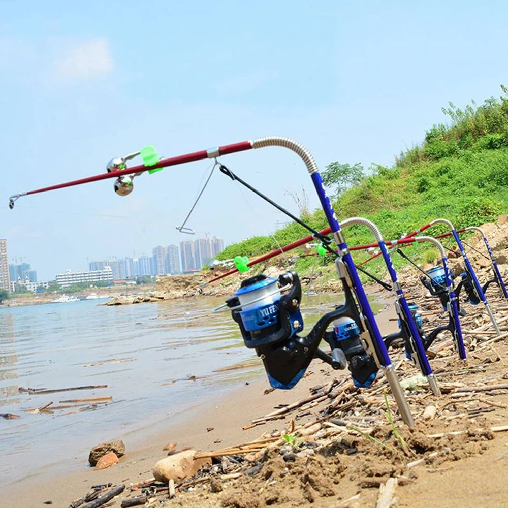 Caña y carrete automático telescópico Mini para pesca de río marino - imagen 2