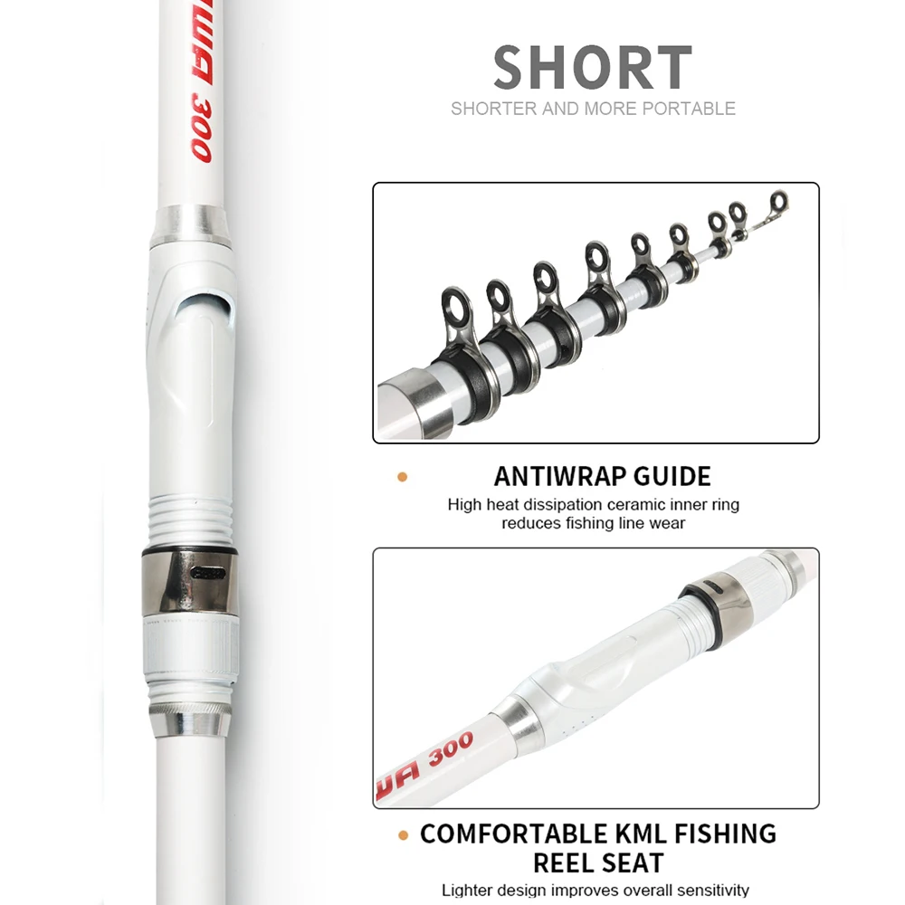 Caña Telescópica Carbono Carpfishing – Portátil y resistente - imagen 4