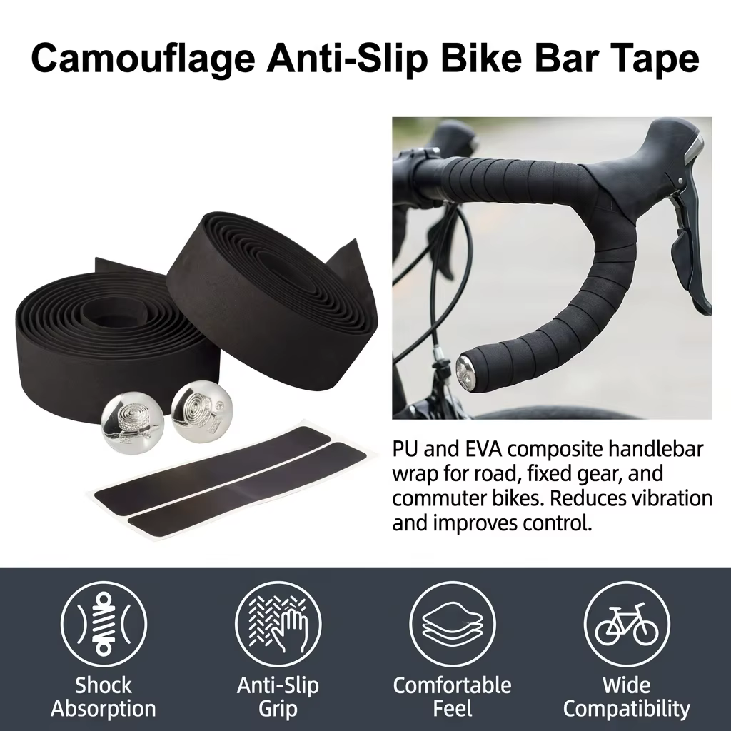 Cinta de Manillar Camuflaje Antideslizante para Bicicleta - imagen 3