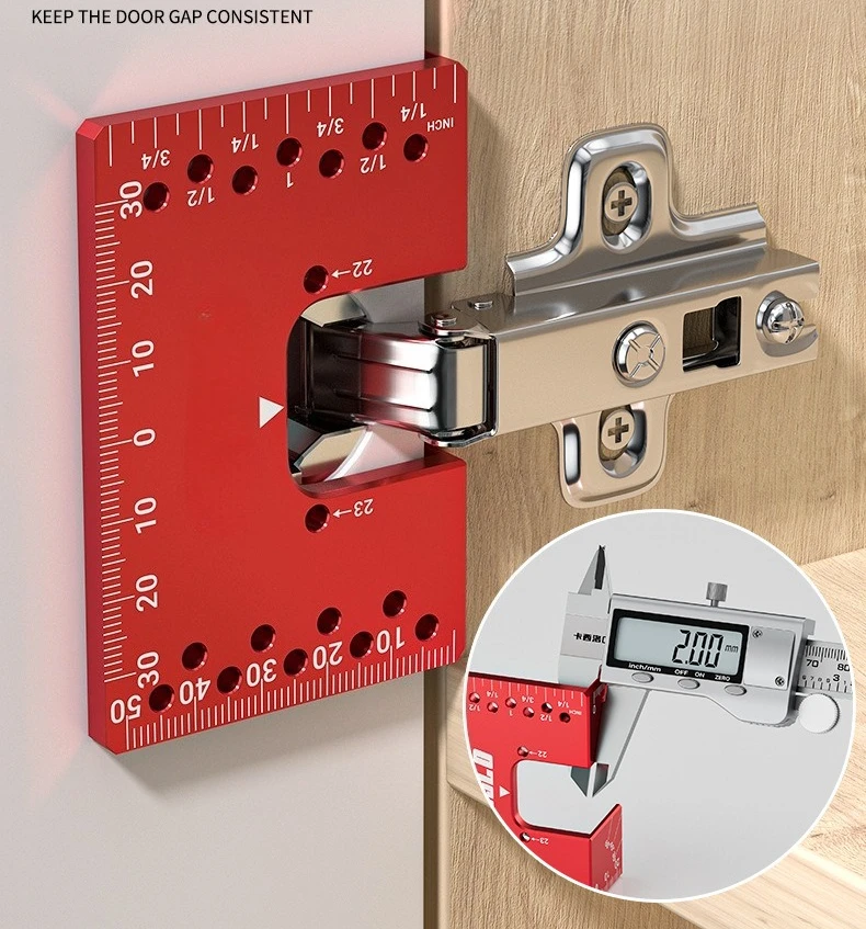Plantilla de alineación para bisagras