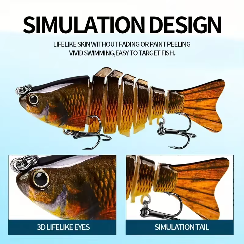 Swimbait multiarticulado para lubina – Hundimiento lento - imagen 5