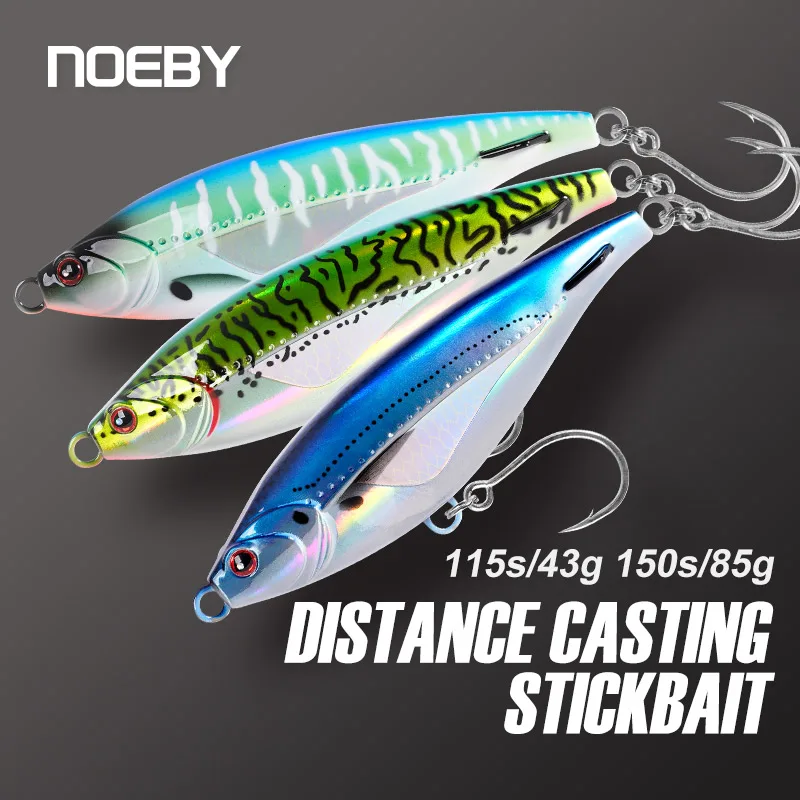 Señuelo stickbait NOEBY de lanzamiento largo para lubina y atún