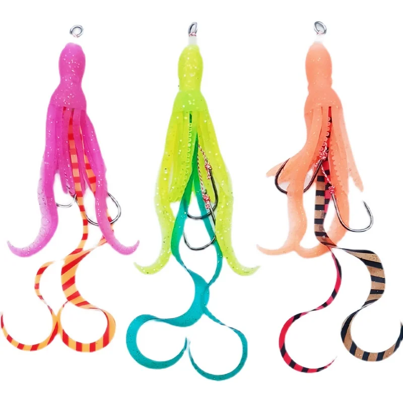Falda de calamar Lure13 – Cebo luminoso silicone para jigging - imagen 3