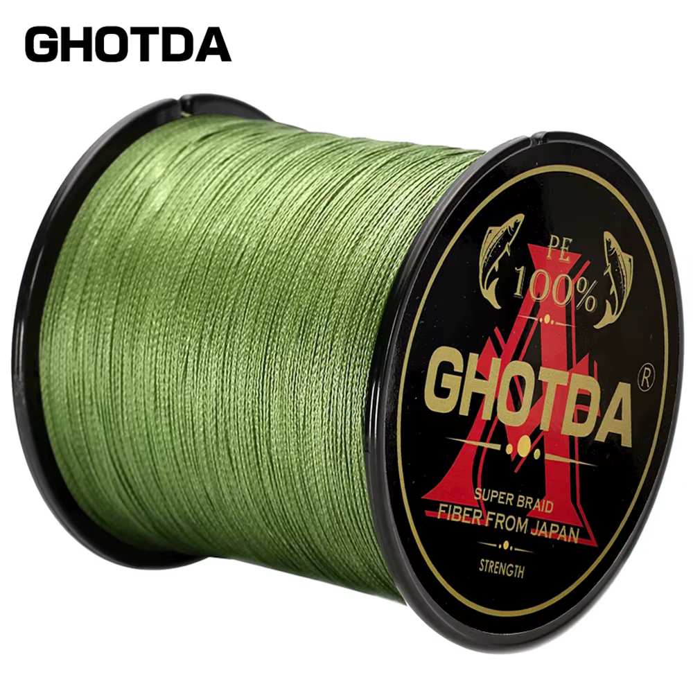 Línea de pesca trenzada GHOTDA cuatro hebras multifilamento para carpa - imagen 4