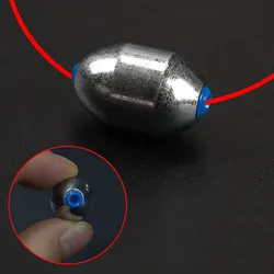 Plomos de pesca en acero antienganches con núcleo liso plástico