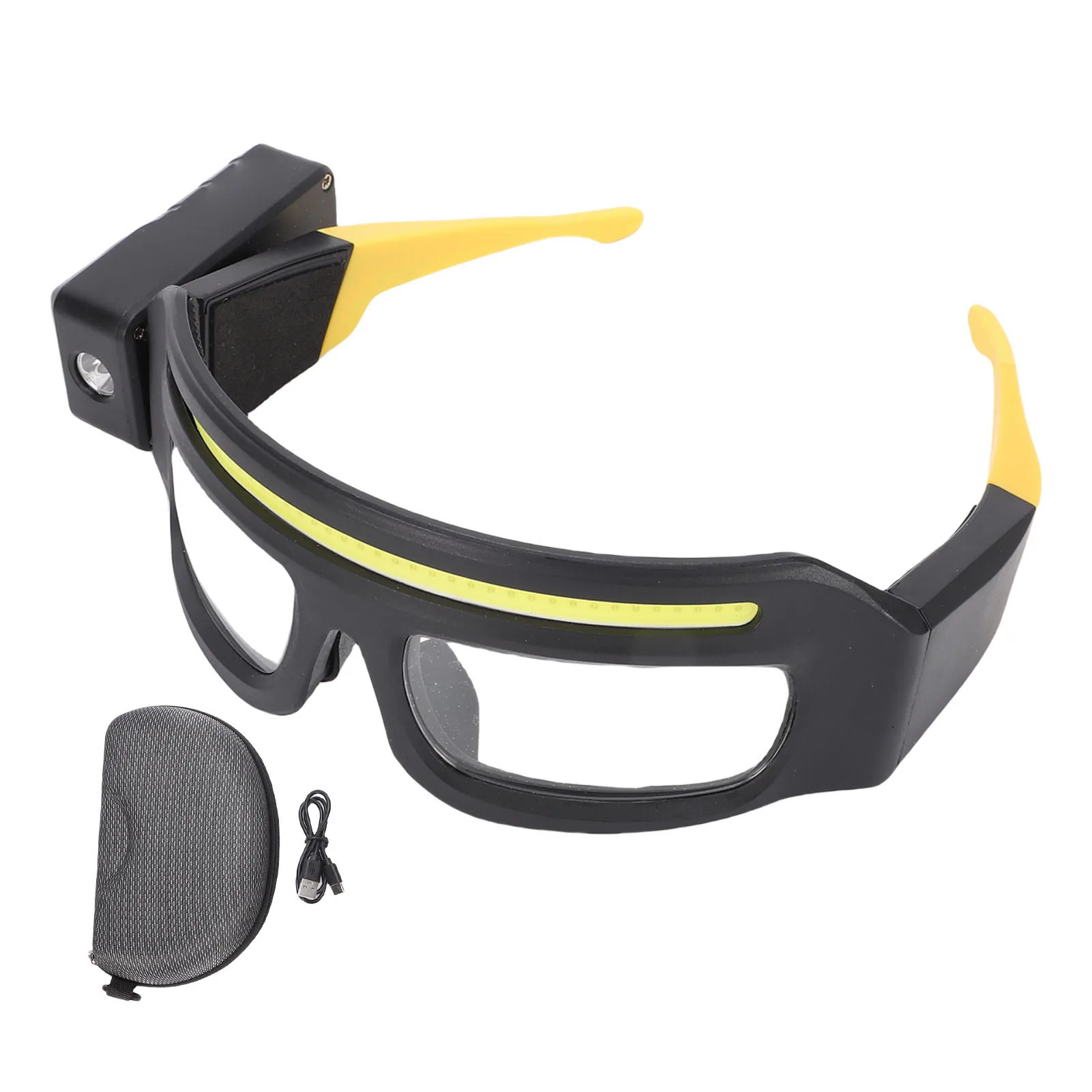 Linterna frontal para gafas recargable LED visión nocturna