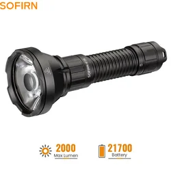 Linterna táctica SOFIRN SF26 EDC con botón trasero y USB-C