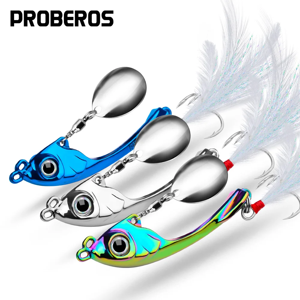 PROBEROS Señuelo VIB metálico de largo alcance y hundimiento