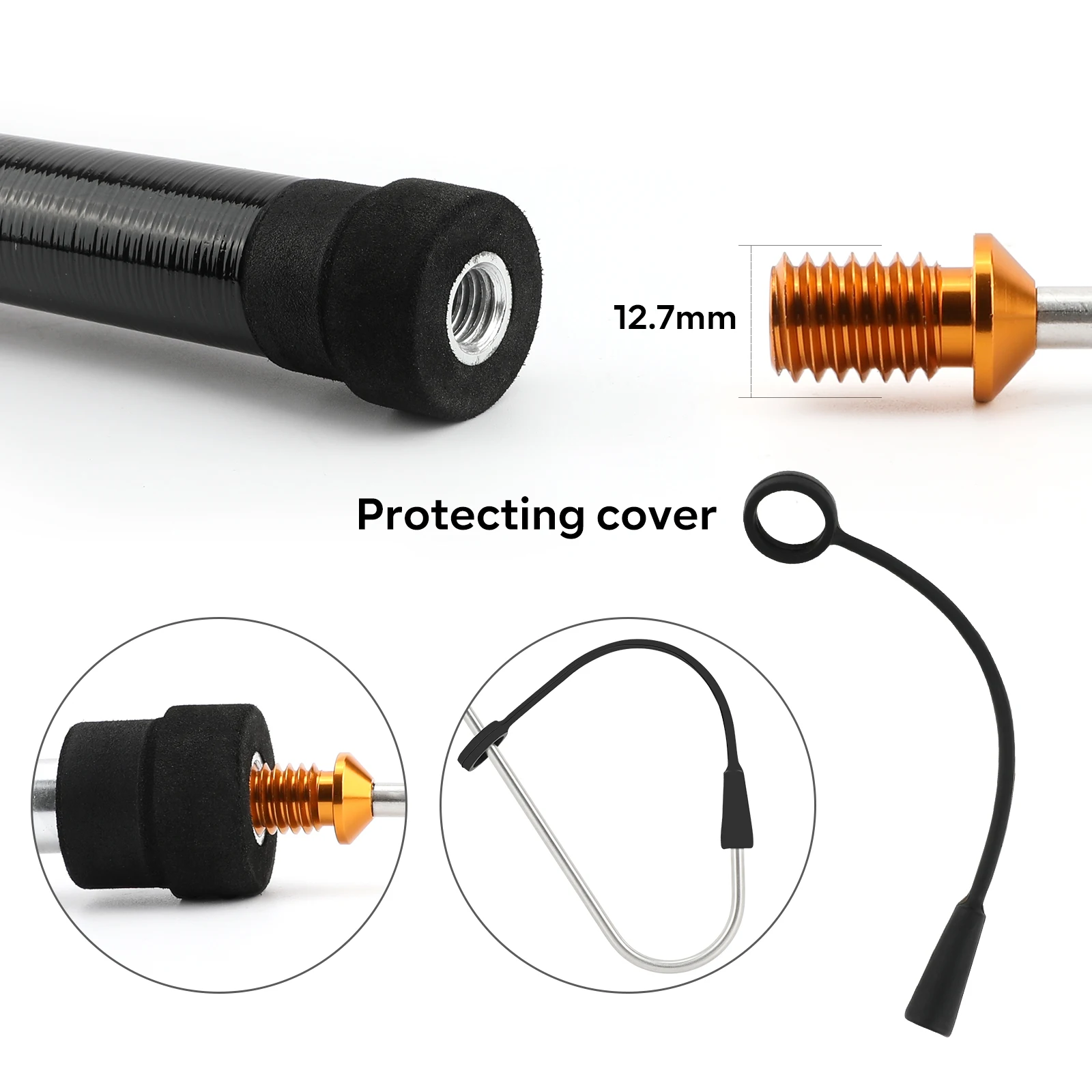 Anzuelo Sanlik Acero Inoxidable con Hilo y Tapa Protectora para Redes - imagen 5