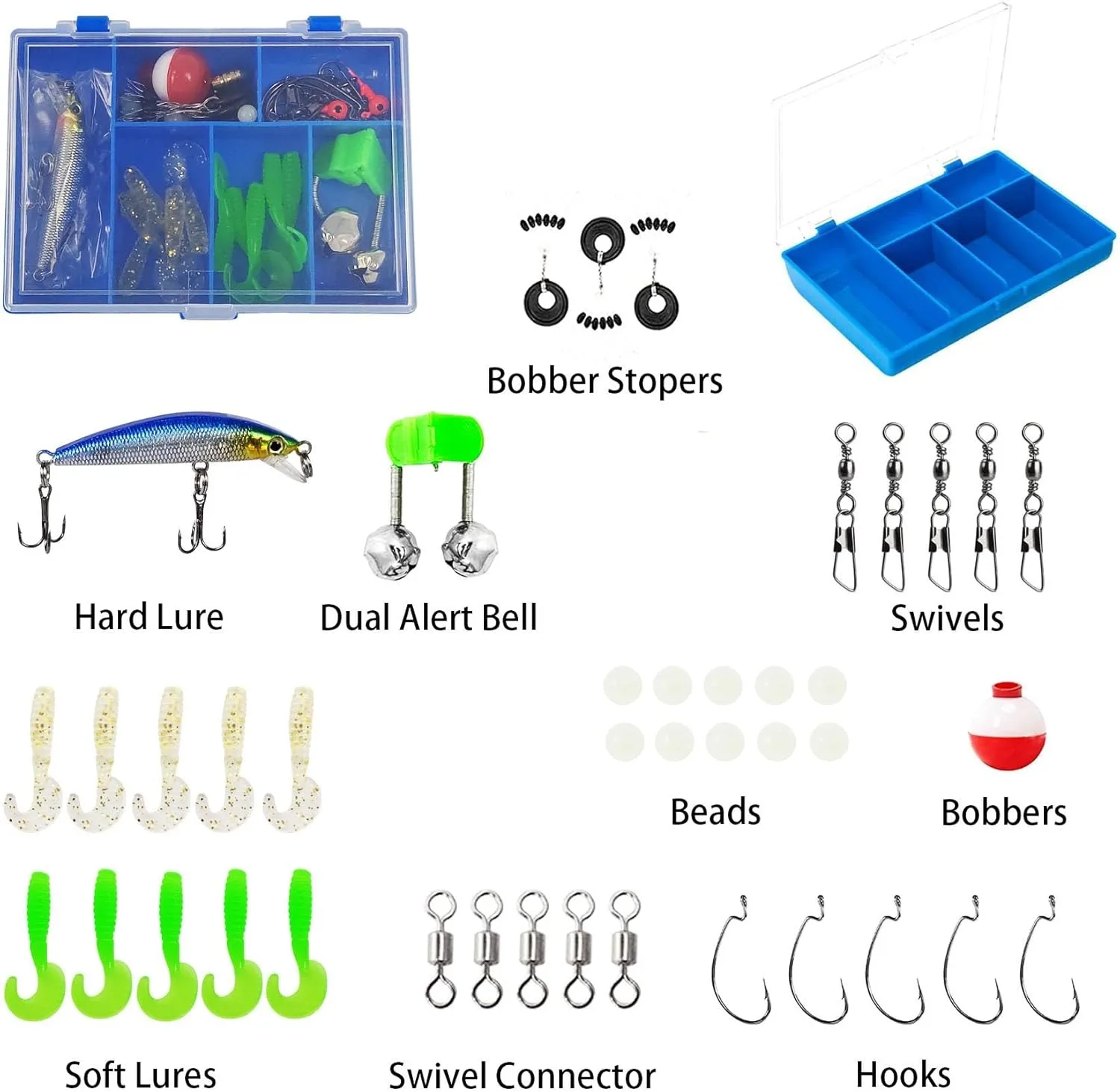 Kit de pesca infantil Aventik con maletín, carrete y guía - imagen 3