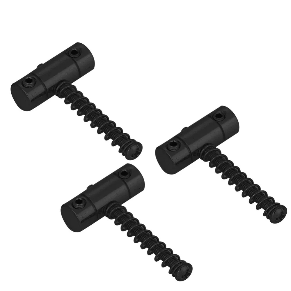 Sillines de puente metálicos negros premium para guitarra eléctrica - imagen 2
