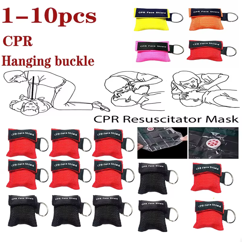 Resucitador CPR profesional llavero – Máscara emergencia rescate - imagen 2