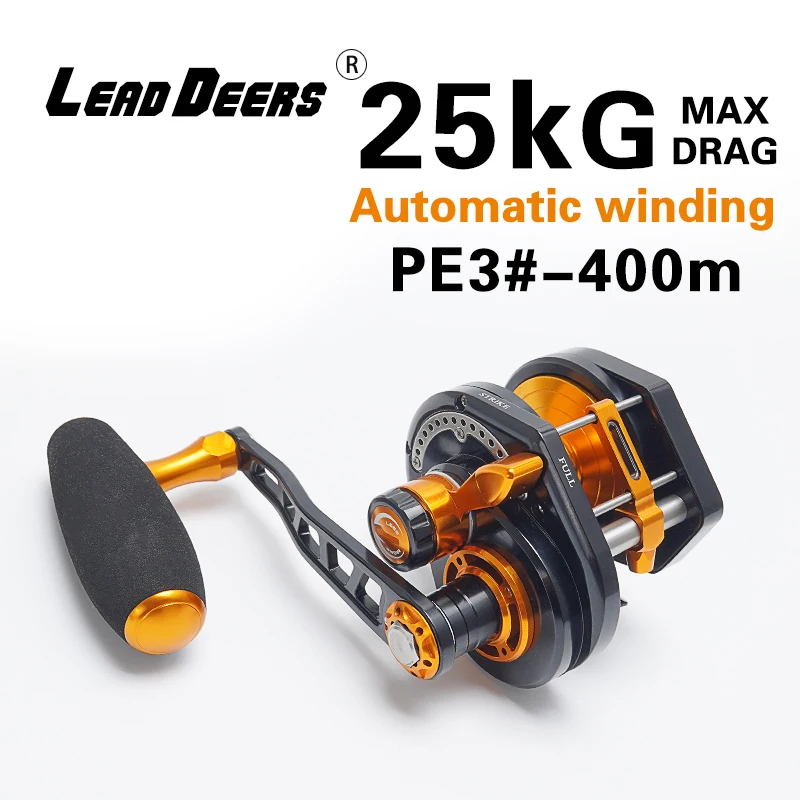 Carrete jigging LEADDEERS 15BB 6,3:1 – Arrastre 25 kg agua salada