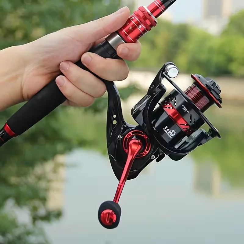 Carrete de pesca giratorio con rodamientos de bolas y arrastre potente - imagen 2
