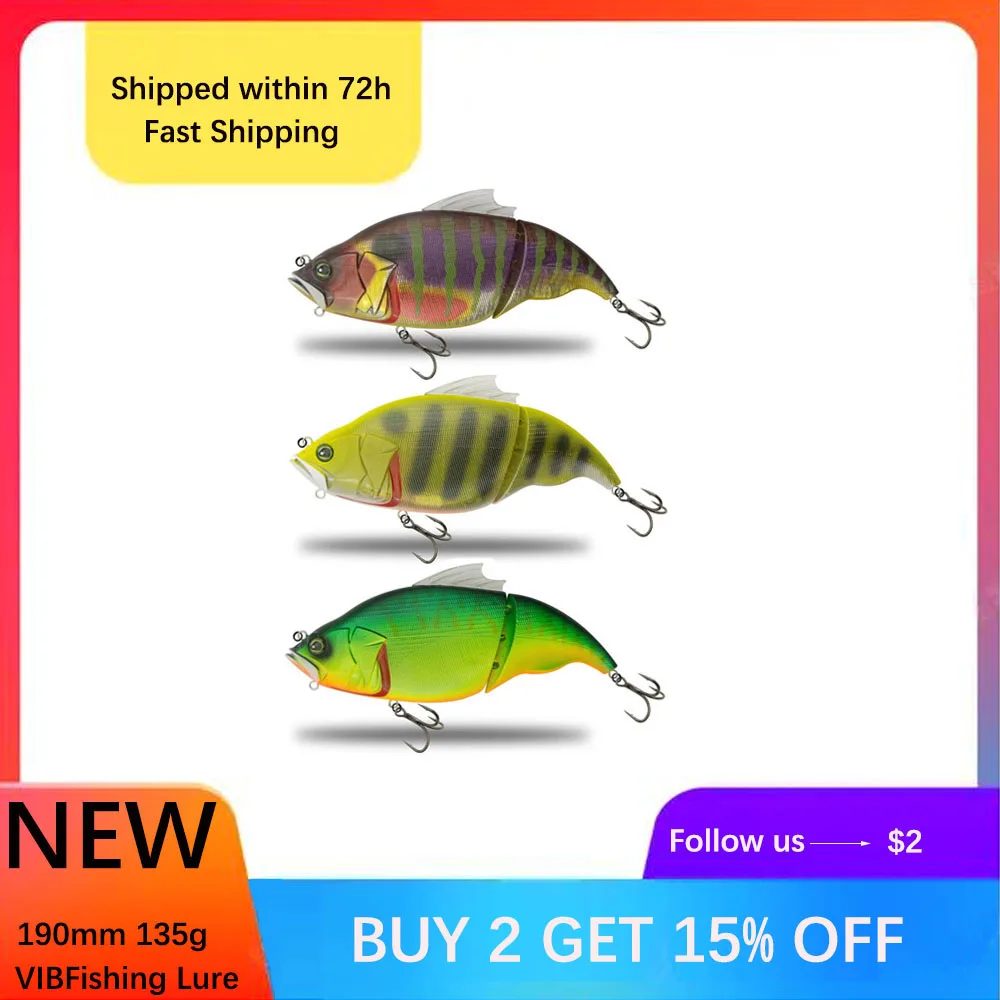 JEKEKU Wobbler SwimShad Glide flotante VIB para lucio y trucha - imagen 2
