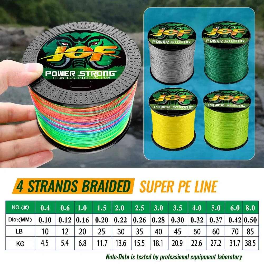 JOF X4 Sedal Trenzado Multifilamento para Carpa – Mar y Agua Salada - imagen 4