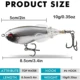 Whopper Plopper señuelo de superficie con anzuelos triples, cebo duro - imagen 4