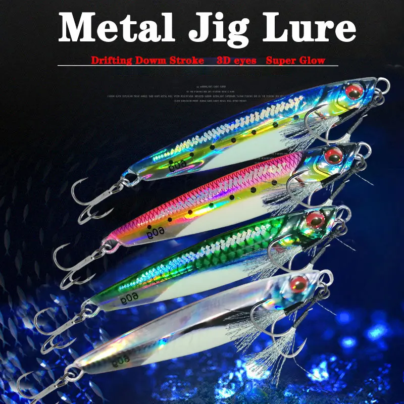 AS Slow Jig Señuelo UV 3D – Cebo Hundido 60-80g - imagen 5