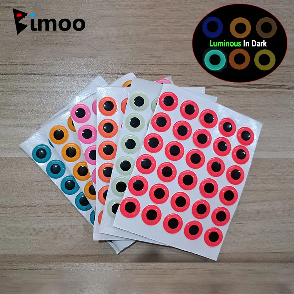 Bimoo Epoxi Luminoso Ojos 3D – Material Moscas Streamer Agua Salada
