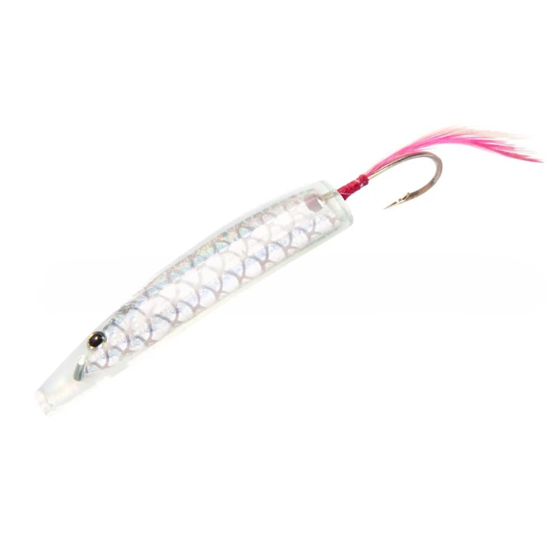 Señuelo giratorio para caballa con plumas y lentejuelas, curricán - imagen 2