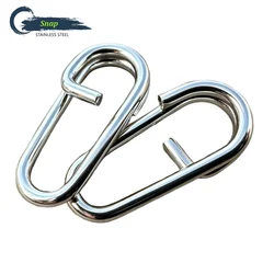 Conectores giratorios y anillas de acero inoxidable para agua salada