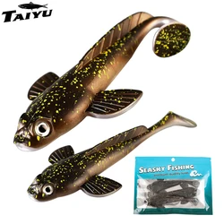 Señuelo vinilo cola en T TAIYU 12,5 cm 17g punto negro