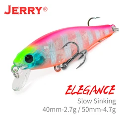 Jerry Elegance Wobbler Señuelo de Hundimiento Lento Ultraligero