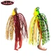 Takedo LD03 Spinnerbait con palas y falda de silicona salada - imagen 5