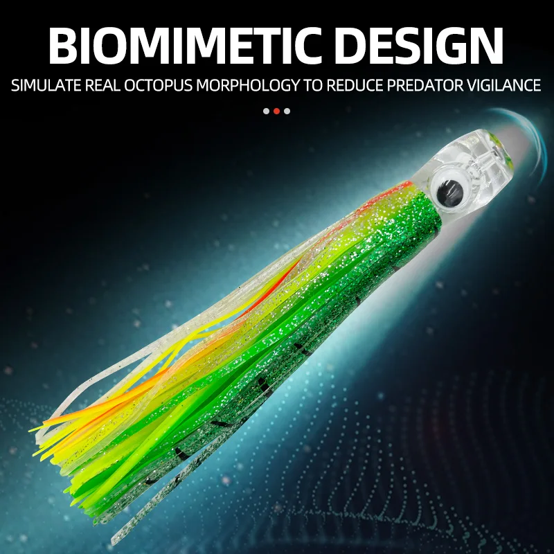 ShareShark Señuelo de pulpo para pesca de arrastre en aguas profundas - imagen 2