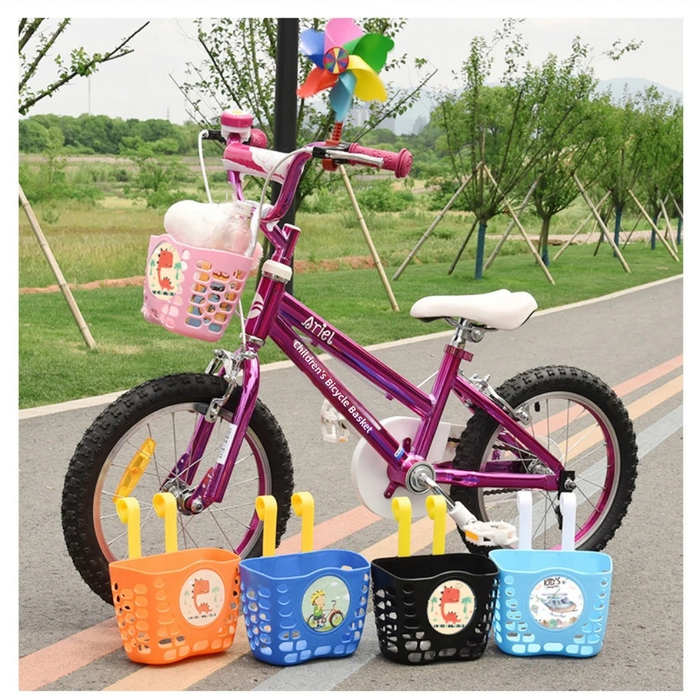 Cesta manillar scooter infantil multicolor con hebillas colgantes - imagen 3