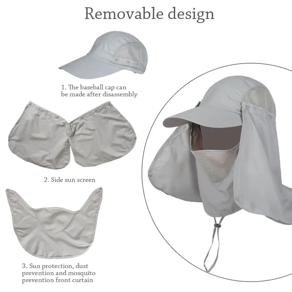 Sombrero de pesca con protección UV vista frontal