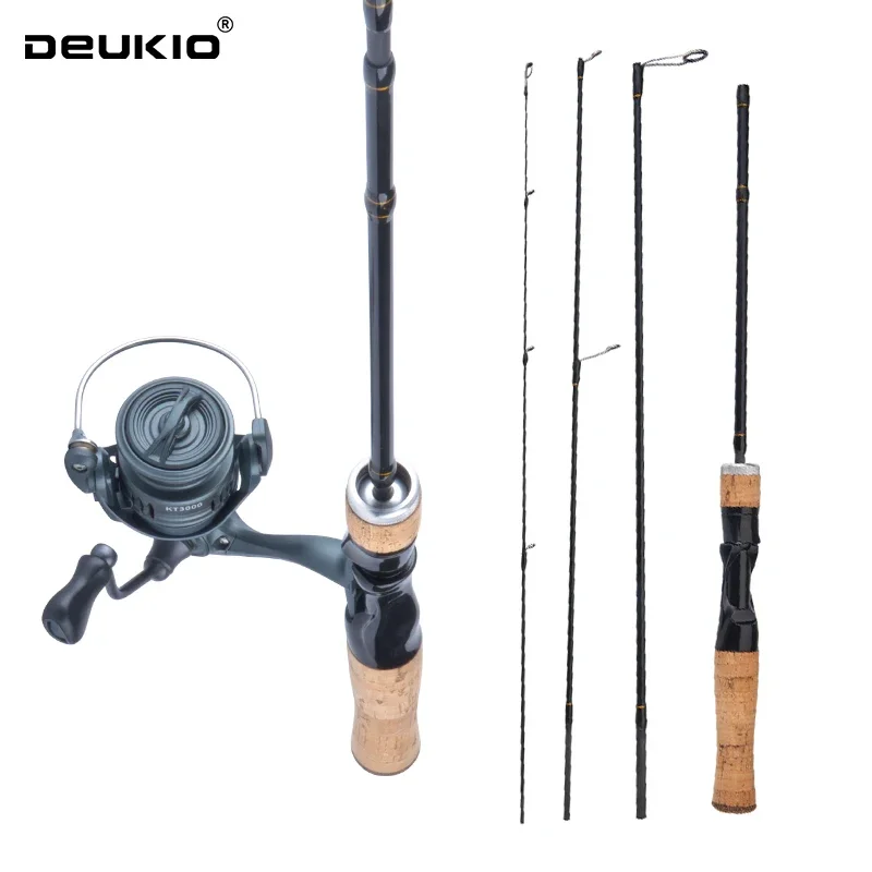 DEUKIO equipo de pesca spinning con carrete de carbono – agua dulce - imagen 4