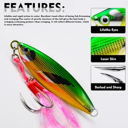 Señuelo Jigging Proberos 3D Ojo de Pez 100-150g para Lubina Salada