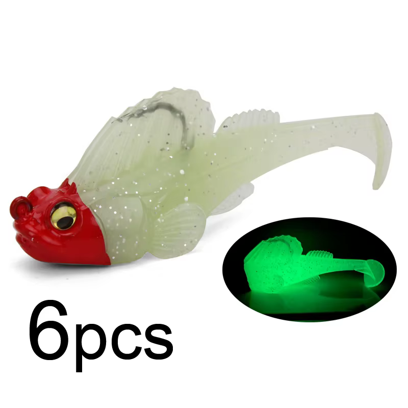 Dark Sleeper Swimbaits con cola en T - Señuelos Mustad para lubina
