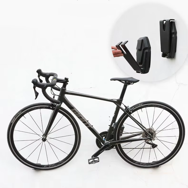 Gancho de pared plegable para bicicleta con soporte para candado - imagen 5