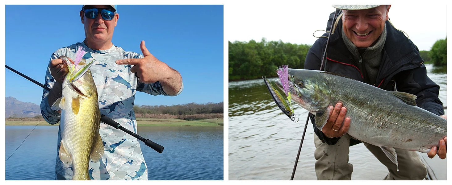 Señuelo metálico tipo jig para pesca marina