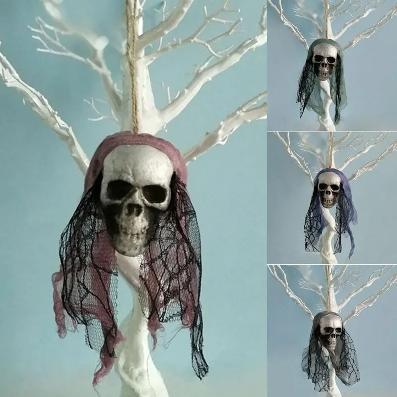 Adornos calavera Halloween colgantes para decoración de casa y fiestas - imagen 2