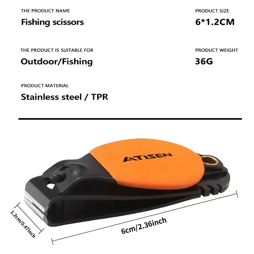 Pinza de pesca compacta de acero inoxidable