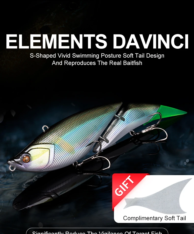 Swimbait OBSESSION en configuración flotante