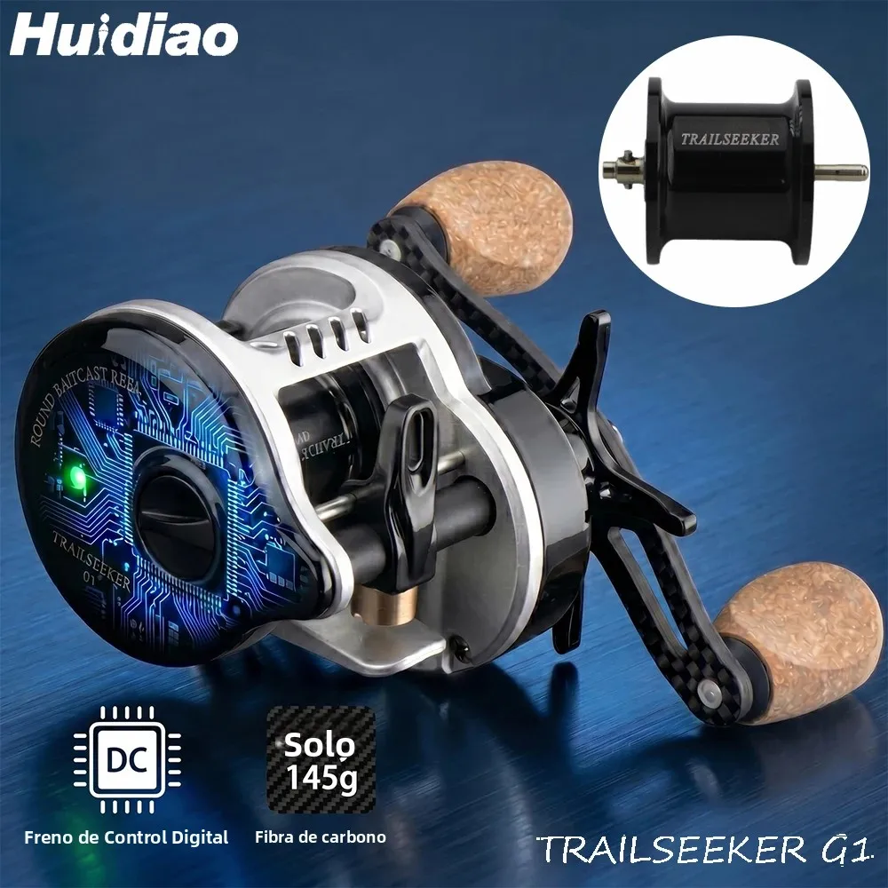 Huidiao TRAILSEEKER G1 BFS ultraligero baitcasting DC de fibra carbono - imagen 4