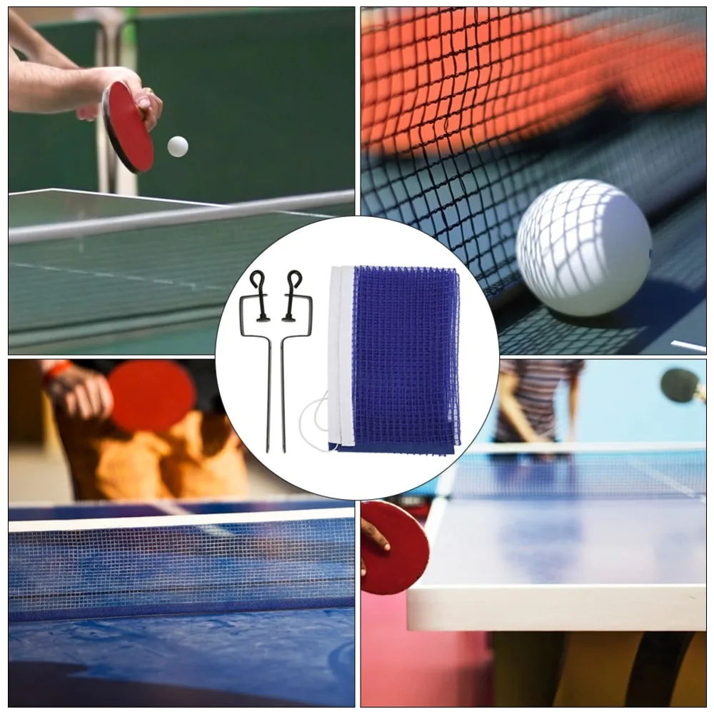 Red ping pong poliéster con soporte metálico ajustable - imagen 4
