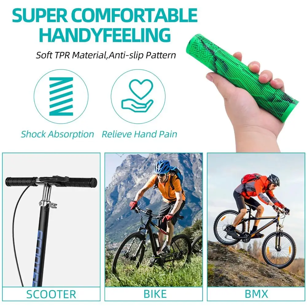 Puños de goma antideslizantes Longneck para manillar bicicleta - imagen 3