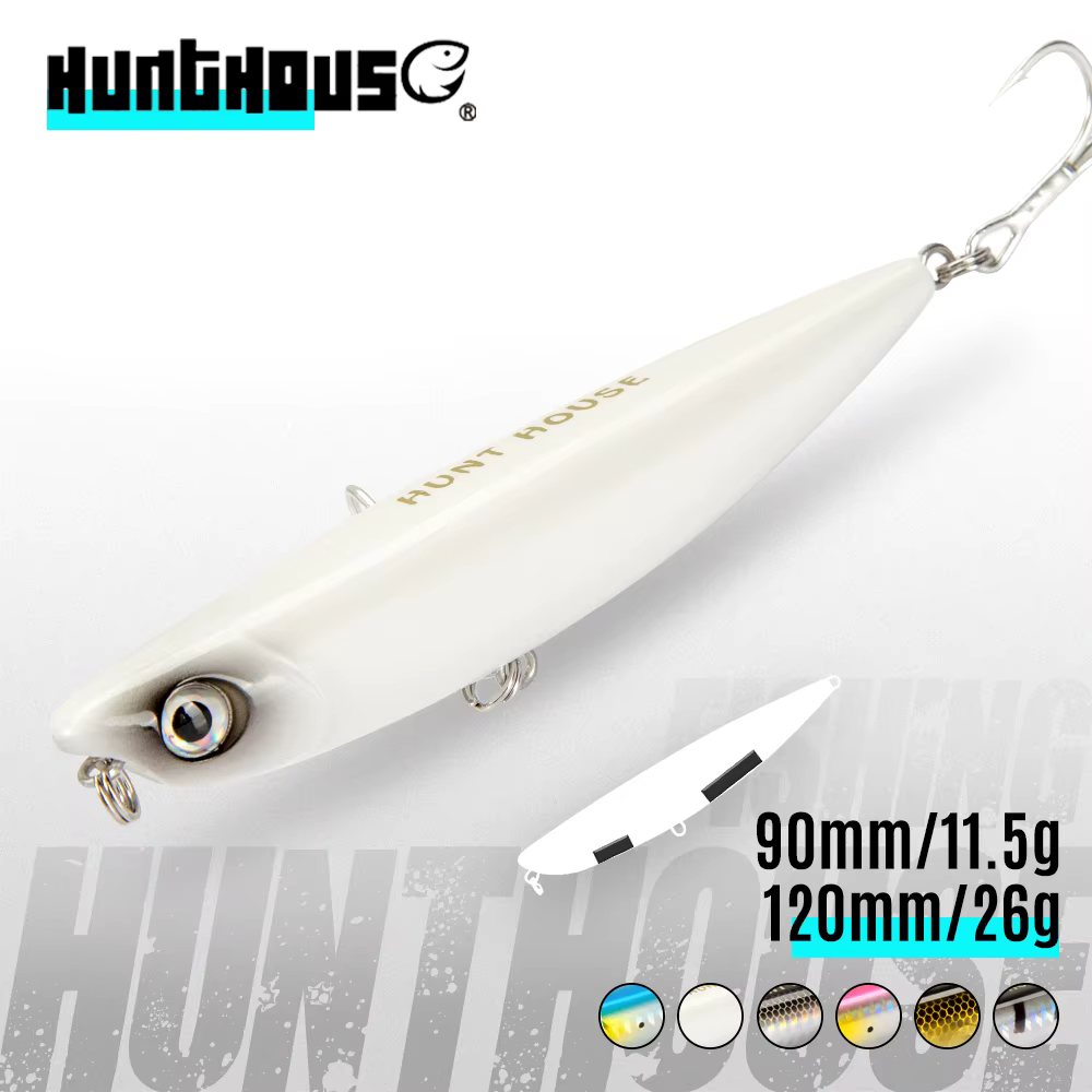 Hunthouse D02 Sparrow señuelo Pencil Surface Top Walker para lubina