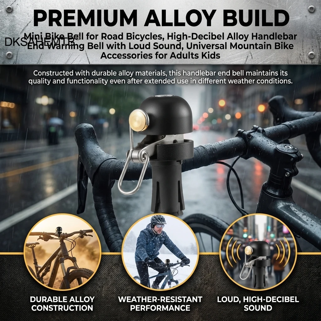 Campana timbre bicicleta de carretera con sonido alto y universal - imagen 4