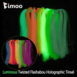 Bimoo Flashabou trenzado hologáfico – Hilos luminosos para sealones Sabiki
