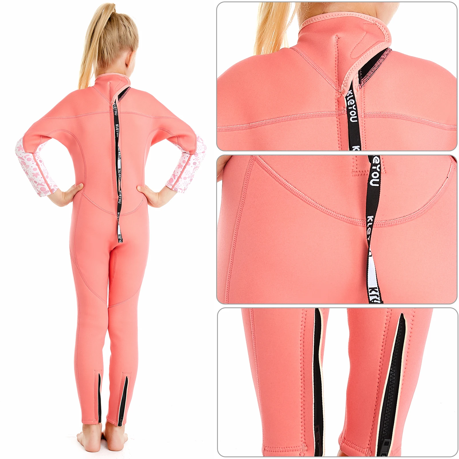 Traje de neopreno grueso para buceo infantil de agua fría - imagen 4