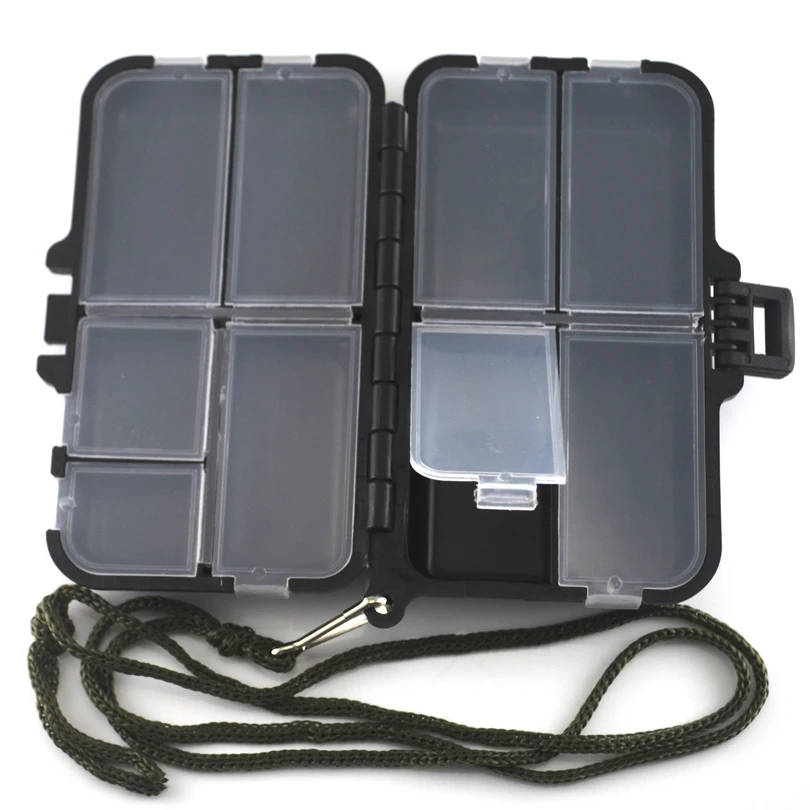 Caja de pesca 9 compartimentos MNFT con ganchos Popper Spinner - imagen 2